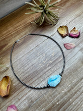 Load image into Gallery viewer, 3 mm Sterling Silver Pearls with Peruvian Opal