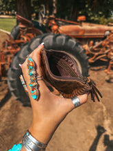 Load image into Gallery viewer, The Hazy Ryder Card Holder (Brown Leather) a Haute Southern Hyde by Beth Marie Exclusive