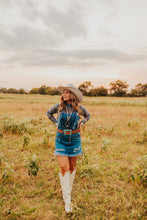 Load image into Gallery viewer, The Denim Mesh Top