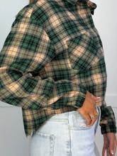 Load image into Gallery viewer, Rory Plaid Cropped Flannel