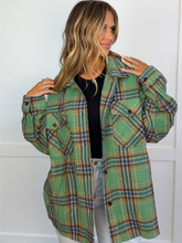 Load image into Gallery viewer, Laylie Plaid Flannel – Oversized Long Sleeve