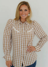 Load image into Gallery viewer, The Gingham Pearl Snap