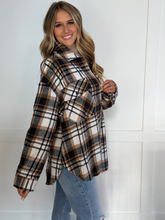 Load image into Gallery viewer, Laylie Plaid Flannel – Oversized Long Sleeve