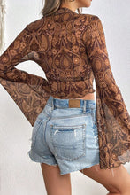 Load image into Gallery viewer, PREORDER: Saylor Mock Neck Flared Sleeve Top
