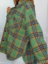 Load image into Gallery viewer, Laylie Plaid Flannel – Oversized Long Sleeve