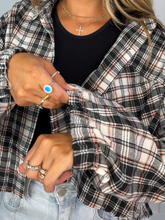 Load image into Gallery viewer, Rory Plaid Cropped Flannel