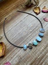 Load image into Gallery viewer, Peruvian Opal choker and Sterling Silver Pearls
