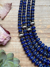 Load image into Gallery viewer, Lapis Rondelle &amp; Hematite Necklace – 22"