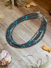 Load image into Gallery viewer, Sterling Silver Pearl &amp; Gemstone Cube Necklace — Pick Your Favorite