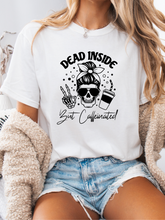 Load image into Gallery viewer, Dead Inside But Caffeinated Graphic