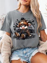 Load image into Gallery viewer, Work Hard, Moo Hard Graphic