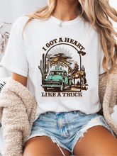 Load image into Gallery viewer, Heart Like A Truck Graphic