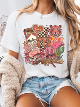 Load image into Gallery viewer, Lucky Western Cowgirl Graphic Tee