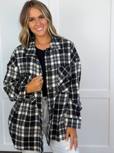 Load image into Gallery viewer, Laylie Plaid Flannel – Oversized Long Sleeve