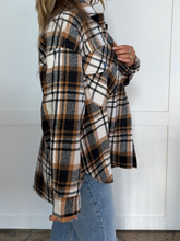 Load image into Gallery viewer, Laylie Plaid Flannel – Oversized Long Sleeve