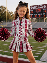 Load image into Gallery viewer, Magnolia Custom Scuba &amp; Pleated Cheer Skirt Set