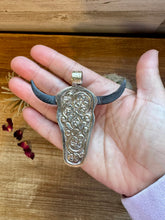 Load image into Gallery viewer, Big Antler longhorn with  turquoise pendant II
