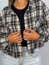 Load image into Gallery viewer, Rory Plaid Cropped Flannel