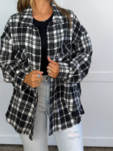 Load image into Gallery viewer, Laylie Plaid Flannel – Oversized Long Sleeve