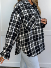 Load image into Gallery viewer, Laylie Plaid Flannel – Oversized Long Sleeve