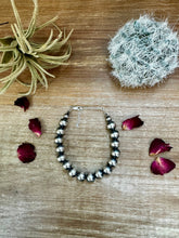 Load image into Gallery viewer, 10 mm Sterling Silver Pearls bracelet