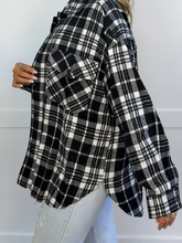 Load image into Gallery viewer, Laylie Plaid Flannel – Oversized Long Sleeve