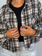 Load image into Gallery viewer, Rory Plaid Cropped Flannel