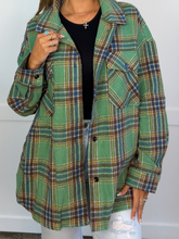 Load image into Gallery viewer, Laylie Plaid Flannel – Oversized Long Sleeve