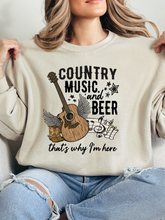 Load image into Gallery viewer, Country Music And Beer Graphic