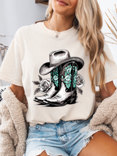 Load image into Gallery viewer, Dusty Boots Collection Grey Graphic