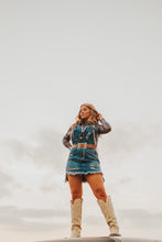 Load image into Gallery viewer, The Denim Mesh Top