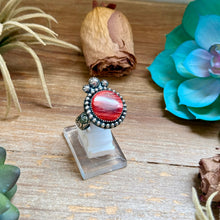 Load image into Gallery viewer, MJ Red Spiny Oyster Adjustable Ring