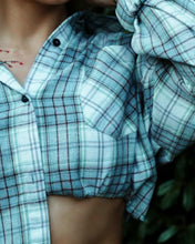 Load image into Gallery viewer, Rory Plaid Cropped Flannel