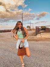 Load image into Gallery viewer, The Avril Tie Denim Shorts
