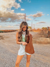 Load image into Gallery viewer, The Avril Tie Denim Shorts