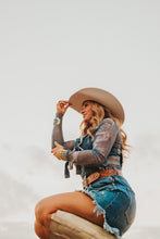 Load image into Gallery viewer, The Denim Mesh Top