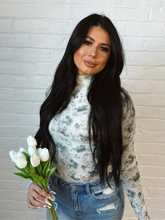 Load image into Gallery viewer, Floral Mesh Long Sleeve Top