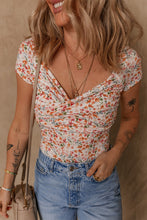 Load image into Gallery viewer, PREORDER: Izzy Ruched Short Sleeve Bodysuit