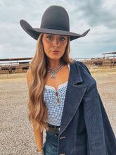 Load image into Gallery viewer, The Dark Denim Blazer - best seller