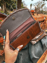 Load image into Gallery viewer, The Hazy Elva Wallet (Brown Leather ) a Haute Southern Hyde by Beth Marie Exclusive