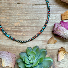 Load image into Gallery viewer, 14” Pink sea sediment Choker – Sterling Silver Pearls