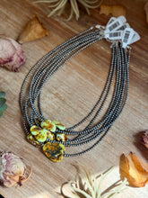 Load image into Gallery viewer, 3mm Sterling Silver Pearl &amp; Palomino Variscite Necklace