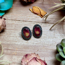 Load image into Gallery viewer, MJ Purple Spiny Oyster Stud Earrings