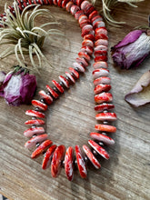 Load image into Gallery viewer, NFR Collection Necklace – 5mm Sterling Silver Pearls with Graduated Spiny Oyster 37"