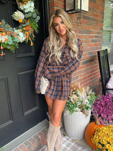 Load image into Gallery viewer, Crisp Breeze Oversized Plaid Flannel Shirt