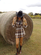 Load image into Gallery viewer, Crisp Breeze Oversized Plaid Flannel Shirt