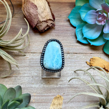 Load image into Gallery viewer, MJ Ring Trapezoid Larimar Sterling Silver