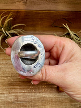 Load image into Gallery viewer, Adjustable Cowboy Hat Ring – Kingman Turquoise, Navajo Handmade by Robby Manuelito