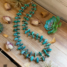 Load image into Gallery viewer, Jaci  Two-Necklace Graduated Blue-Green Turquoise Showstopper Stack