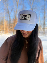 Load image into Gallery viewer, Howdy BullSkull Patch Foam Trucker Hat